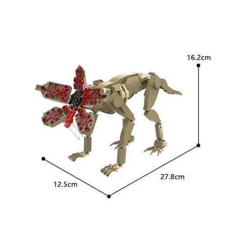 Kauhumusiikkielokuva Kitaransoitto Kohtaus Vecna Kello Malli MOC Strangers Hirviö Demodog Rakennuspalikat Setti Lasten Lelut Halloween Lahja