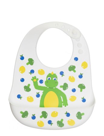Bolibompa Bolibompa- Silicone Bib - Multi/patterned - 31X23CM
