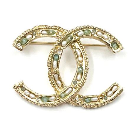 Chanel Vintage, Pre-owned Metal chanel-jewelry Geel, Dames, Maat:ONE Size