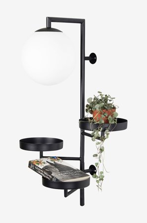 Globen Lighting - Vegglampe Astoria - Svart - Vegglamper - Fra Homeroom