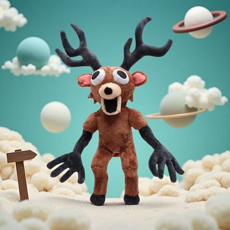 99 Nights in the Forest Hirvi Pehmolelu, 38 cm seisova ruskea hirvi sohvatyyny, lasten lelu