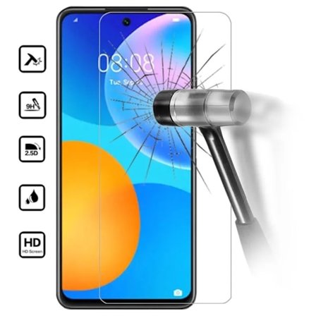 Huawei P Smart 2021 skärmskydd 9H passar skal fodral hörlurar -