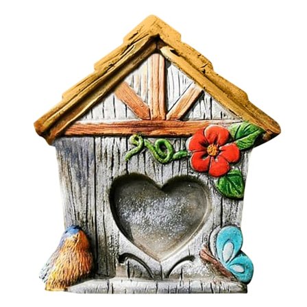 Trädgårdsfédörrdekoration, bedårande miniatyrbuxbom, simulering av buxbomsöppning, fédörr för utomhusbruk (Typ 2)