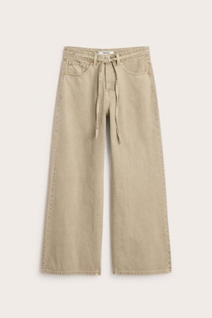 Kappahl | Wide jeans high waist Ljusbrun 40 | Ljusbrun