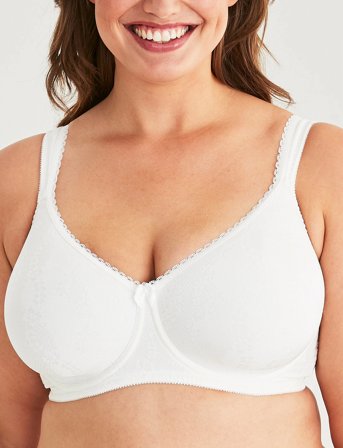 Swegmark Adorable Shape Wire Bra Padded Cups - White - B x 100