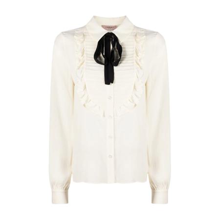 Twinset - Skjortor - Vit - Dam - Storlek: M, Dam, Storlek: M