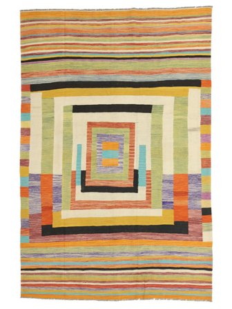 Kilim Nowoczesne Dywan 211X303 Wełna