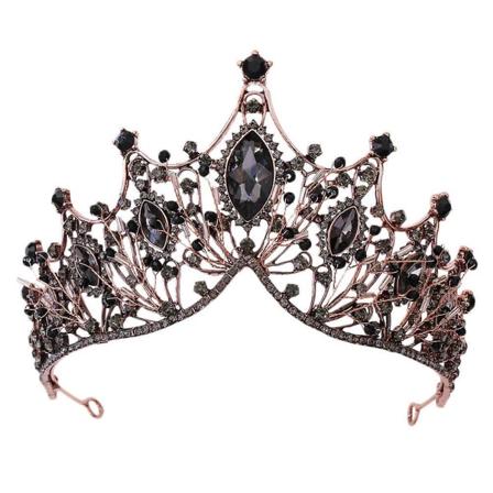 Juvelert Barokk Dronningkrone, Rhinestone Bryllupskrone Vintage Prinsesse Tiara Kostymefest