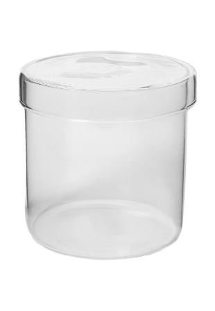 Åhléns Home Förvaringsburk med lock 10 cm Badrumstillbehör Transparant ONESIZE