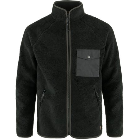 Fjällräven Vardag Pile Fleece S - Miehet - Black-Dark Grey - Fleecet