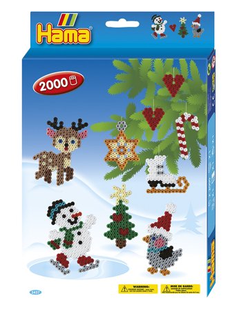 Hama Midi Hanging Box Christmas 2000 Pcs Patterned Hama