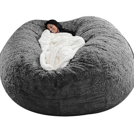 Lazy Sofa Bean Bag Konstgjord päls Bean Bag Bönsoffa
