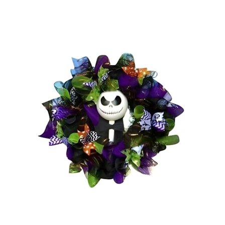 Halloween dörrkrans, halloween krans krans dekorationer Halloween krans för ytterdörr Halloween dörr dekor 40cm