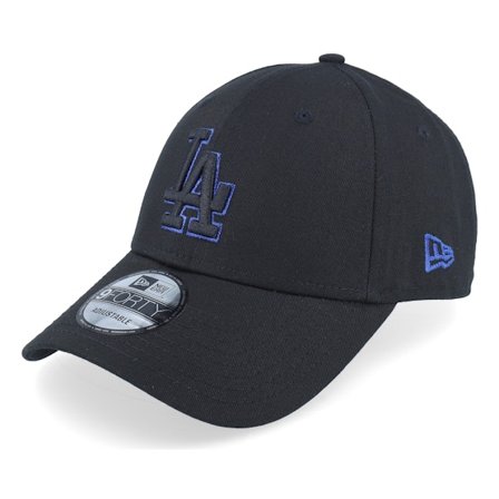 New Era - MLB Musta adjustable Lippis - Los Angeles Dodgers Metallic Outline 9FORTY Black Adjustable @ Hatstore