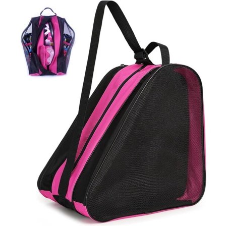 Unisex skøyteveske med justerbar skulderstropp - Pustende Oxford-stoff skøyteoppbevaringsveske uten ubehagelig lukt rulleskøyte