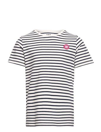 Ola Kids Smu T-Shirt T-shirts Short-sleeved Monivärinen/Kuvioitu Wood Wood