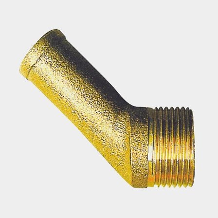 Slangnippel, utv. 1" x 32 mm slang, 45°