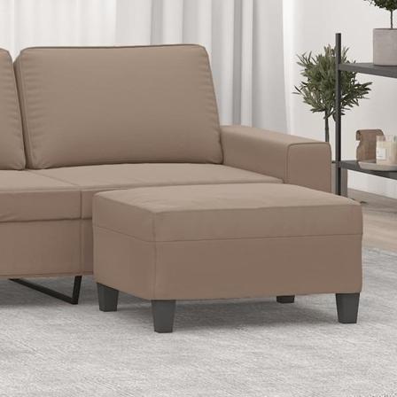 Vidaxl Fotpall Brun 70x55x41 Cm Mikrofiber Tyg Taupe