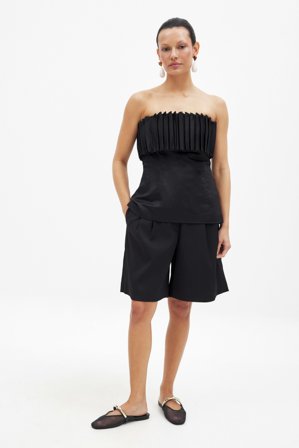 NA-KD Short ample à taille mi-haute - Shorts - Noir - EU 32