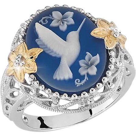 Vintage Ring Diamant Påfugl Stor Ring Form Påfugl Ring Gave Ring Diamant Ringe Guld Ringe til Kvinder O Ringe Antik Messing(16.5mm)