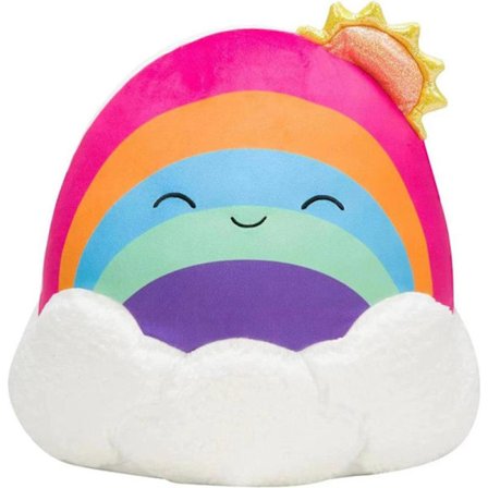20 cm Squishmallow Plysjleke - regnbue
