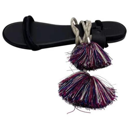 Isabel Marant Pre-owned Pre-owned Leather Sandalen , Zwart , Dames , Maat: 38 EU