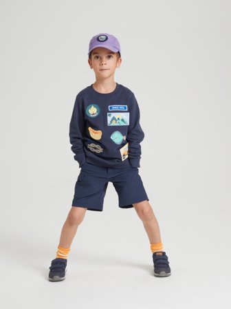 Polarn O. Pyret - Water-repellent outdoor shorts - 104 - Childrenswear - blue