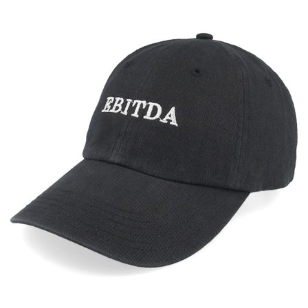Iconic - Svart unconstructed Caps - "Ebitda Black Dad Cap " @ Hatstore