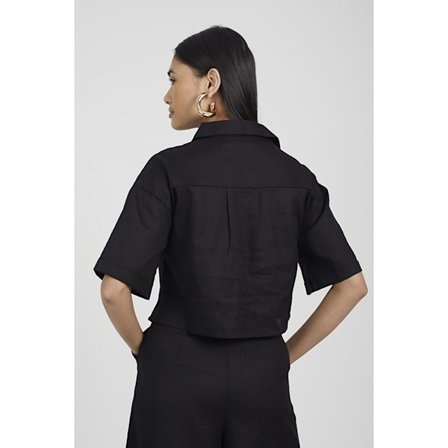 Brave Soul Dam/Kvinnor Carrie Kortärmad Skjorta M Svart