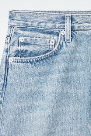 COS Women's Falda Denim Midi Evasé in Azul