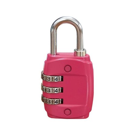3-siffrigt nummer Lösenordslås Kombination Hänglås ROSE RED Rose red