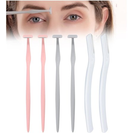 Øjenbrynsknive m/Dermaplane Knivsæt - Japanske Knive - Små Ansigtsknive til Ferskenfnuller og Fint Hår, Multifunktionel Eksfolierende Dermaplani