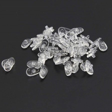 25 par/sæt Silikone næsepuder til briller Bløde næsepuder glas