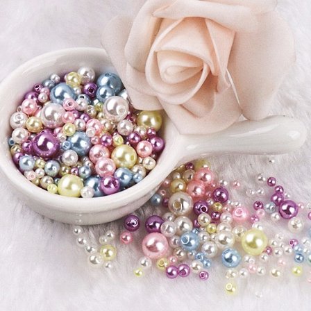 4 mm, 4500 perler, flerfarvede håndværksperler, til fremstilling af armbånd, halskæder & smykker, skolekunst & håndværk_tfrf