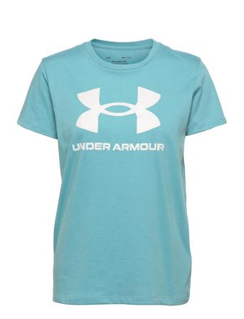 Ua Sportstyle Logo Ss T-shirt Top Blå Under Armour
