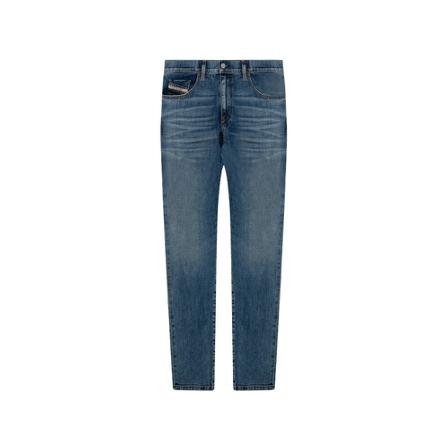 Diesel, 2019 D-Strukt slim fit jeans Blauw, Heren, Maat:W33 L32,Katoen