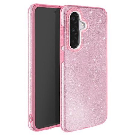 Coque - Samsung - Galaxy A36 - Antichock - Pailletter - Rosa Puder