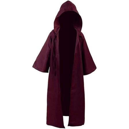Vuxen Halloween Kostym Huvtröja Robe Cosplay Kappor Huvrock Brun M brown M