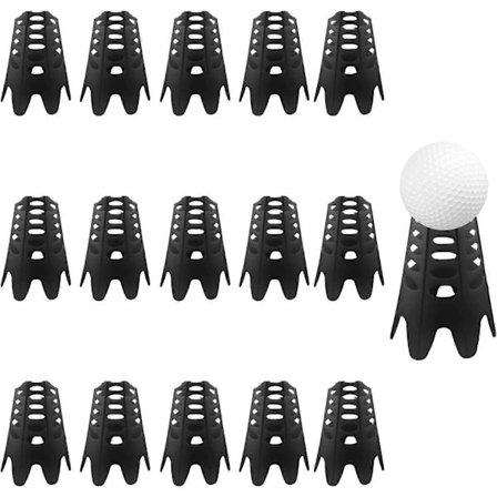 15 stk Golfsimulator Tees, Plast Golf Tees Innendørs Golfmatte Tees Trening
