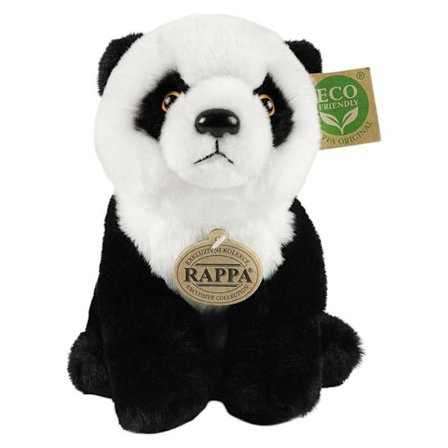 Plysdyr - RAPPA - Panda - 23cm - Ultra Blød - Økologisk Fremstillet af Genanvendt Materiale