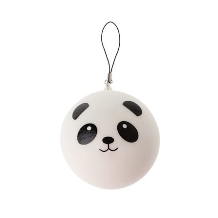 Söpö Panda Squishy Höyrytetty Sämpylälaukku Puhelinriipus Nauha Avaimenperä Lelu Lapsille Lahjaksi