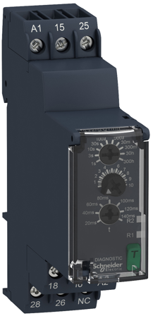 Schneider Electric RE22R2QTMR Tidsrelé start, 2C/O, Elfordeling & strømforsyning