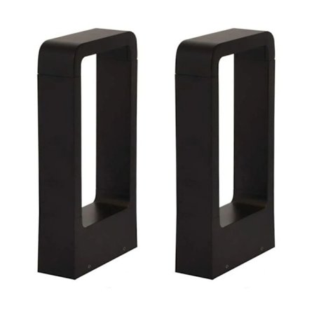 Utomhus golvlampa, Bollardlampa med eluttag LED 7W 6000k IP65 Terrass Utomhusbelysning Trädgårdslampa Svart varm