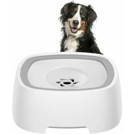 KZQ Anti-Søl Hundevannskål, 1.5L Anti-Søl Hundeskål, Anti-Overløp Hundeskål for Kjæledyr, Flytende Vannskål, Hundeskål for Hund, Katt, Valp