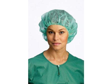BARRIER Op-mössa ANNIE grön M 150/fp - Lyreco - Sjukvård och omsorg - Kläder och drapering - Mössor och masker