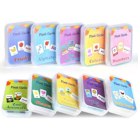 Barn Montessori Baby Lär dig engelska Word Card Flashcards 11