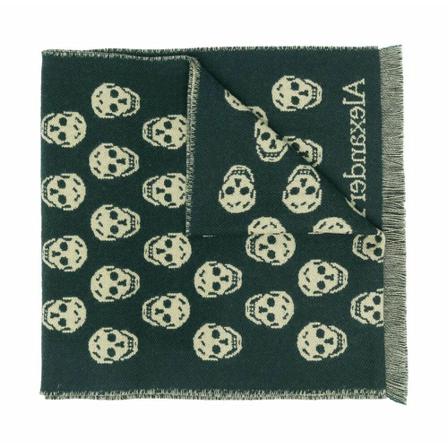 Alexander Mcqueen - Halsdukar - Grön - Herr - Storlek: One Size, Herr, Storlek: ONE SIZE