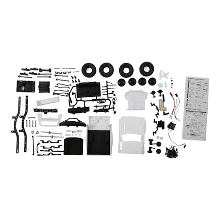 C24 2.4G DIY RC Bil KIT 4WD Fjernbetjening Crawler Off Road Flyttemaskine Biler Børnelegetøj