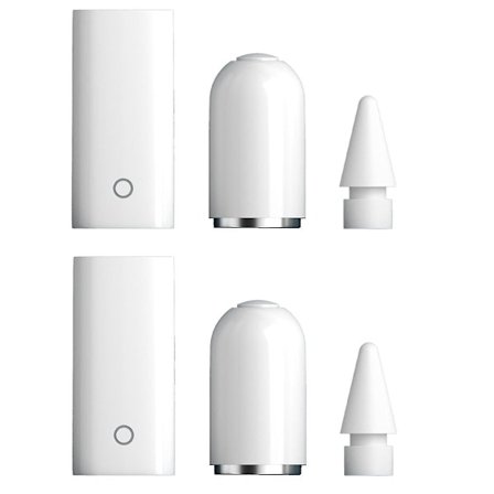 Passer for Apple Pencil 1/2 generasjon 6-i-1 magnetisk pennehette penn tupp sett lettvekt