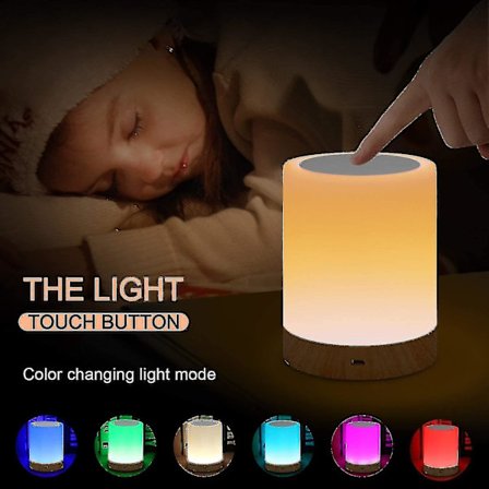 Led-yöpöytälamppu, himmennettävä tunnelmallinen pöytävalaisin makuuhuoneeseen ja olohuoneeseen